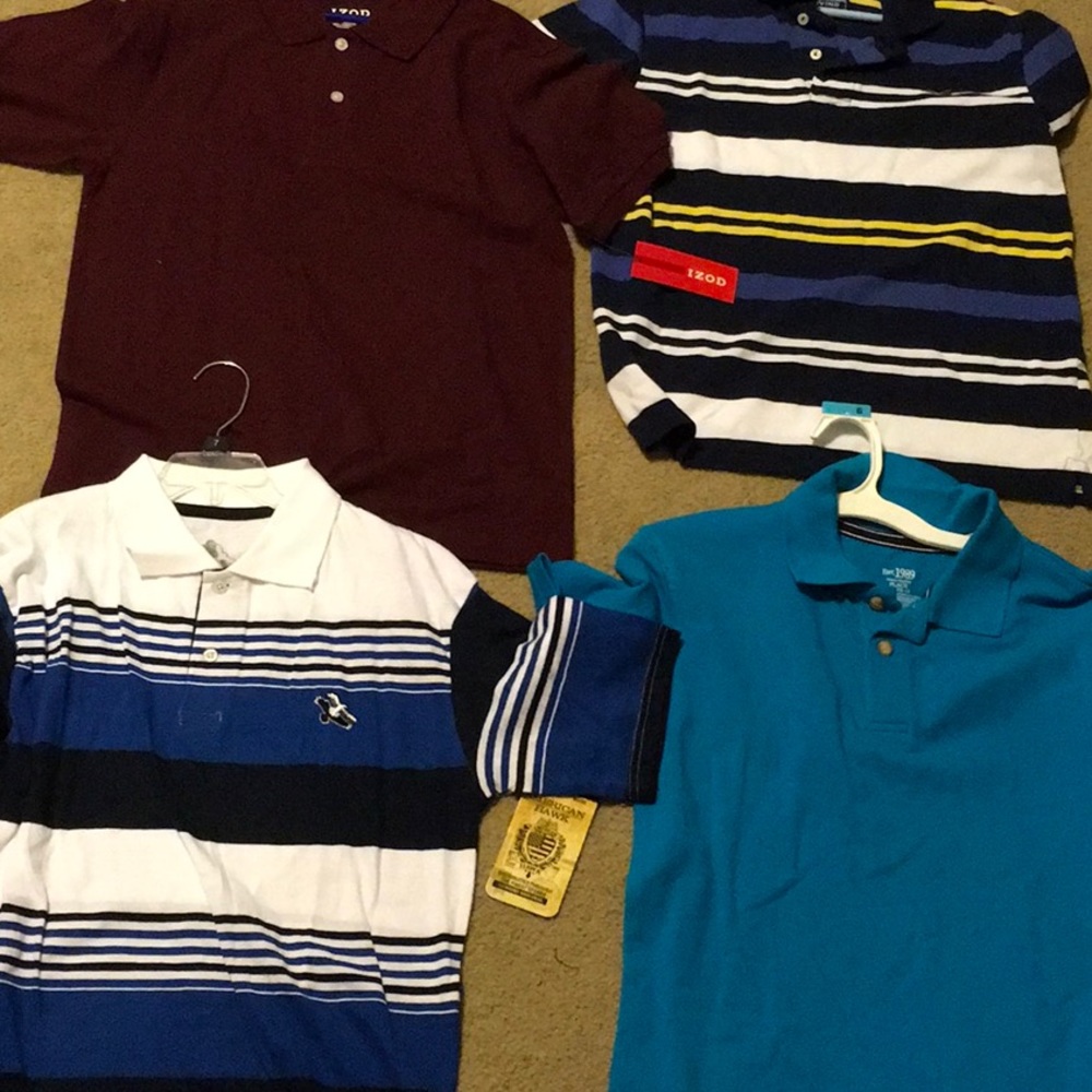 Lot of 4 14/16 Boy’s Polos most NWT #112502